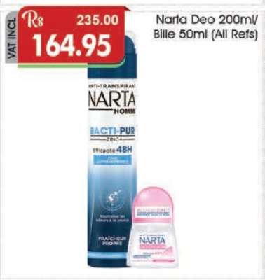 Narta Deo 200ml/Bille 50ml (All Refs)