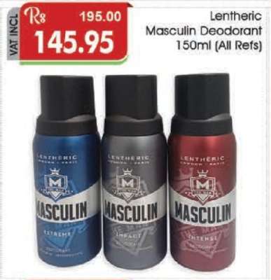 Lentheric Masculin Deodorant 150ml (All Refs)