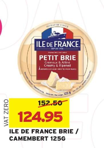 ILE DE FRANCE BRIE / CAMEMBERT 125G