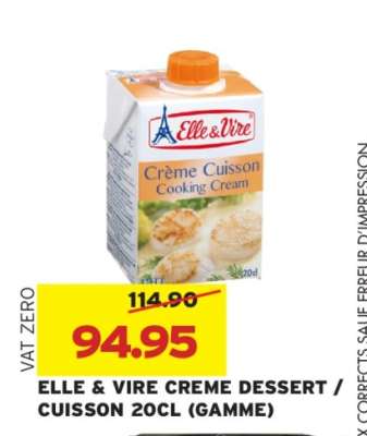 ELLE & VIRE CREME DESSERT / CUISSON 20CL (GAMME)