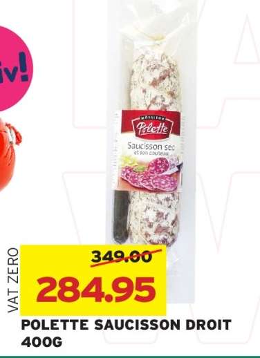 POLETTE SAUCISSON DROIT 400G