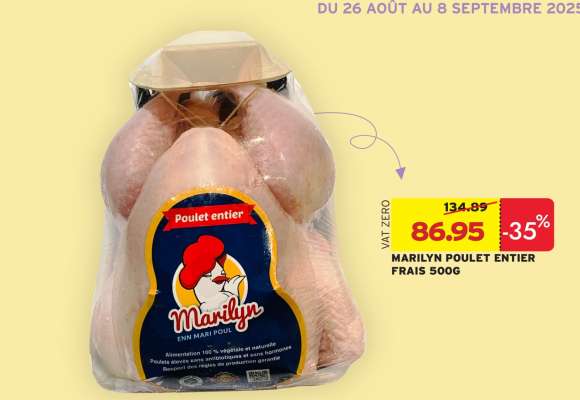MARILYN POULET ENTIER FRAIS 500G