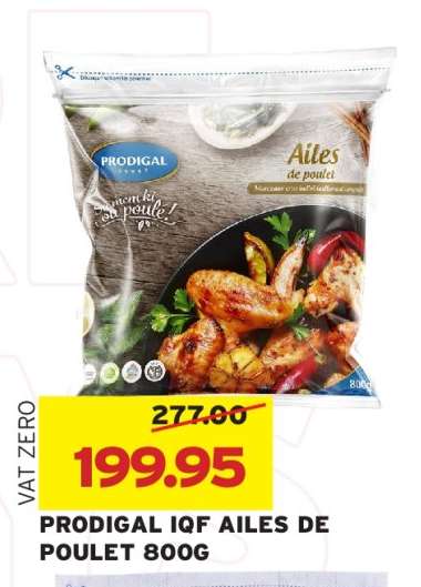 PRODIGAL IQF AILES DE POULET 800G