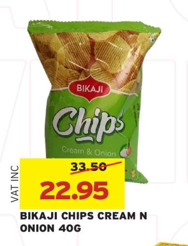 BIKAJI CHIPS CREAM N ONION 40G