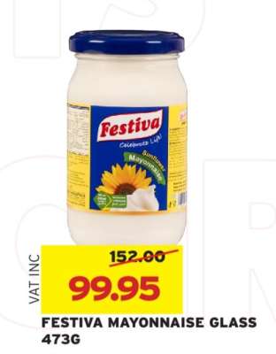 FESTIVA MAYONNAISE GLASS 473G
