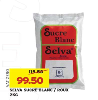 SELVA SUCRE BLANC / ROUX 2KG