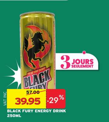 BLACK FURY ENERGY DRINK 250ML