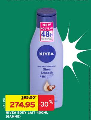 NIVEA BODY LAIT 400ML (GAMME)