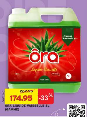 ORA LIQUIDE VAISSELLE 5L (GAMME)