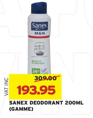 SANEX DEODORANT 200ML (GAMME)