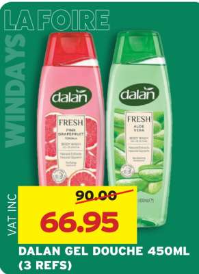 DALAN GEL DOUCHE 450ML (3 REFS)