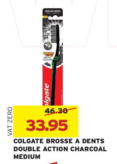 COLGATE BROSSE A DENTS DOUBLE ACTION CHARCOAL MEDIUM