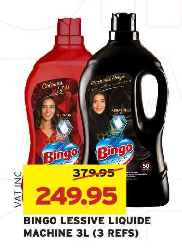BINGO LESSIVE LIQUIDE MACHINE 3L (3 REFS)