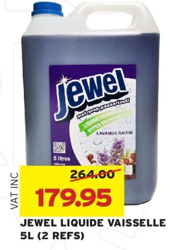 JEWEL LIQUIDE VAISSELLE 5L (2 REFS)