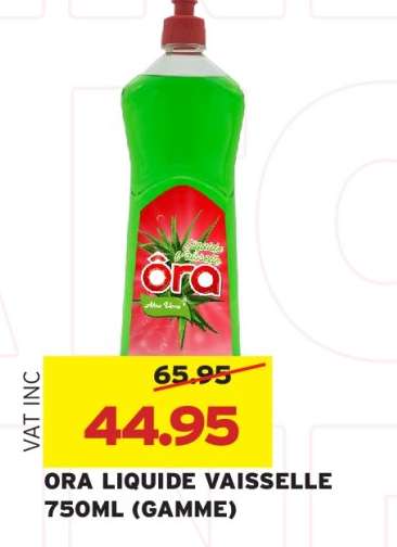 ORA LIQUIDE VAISSELLE 750ML (GAMME)