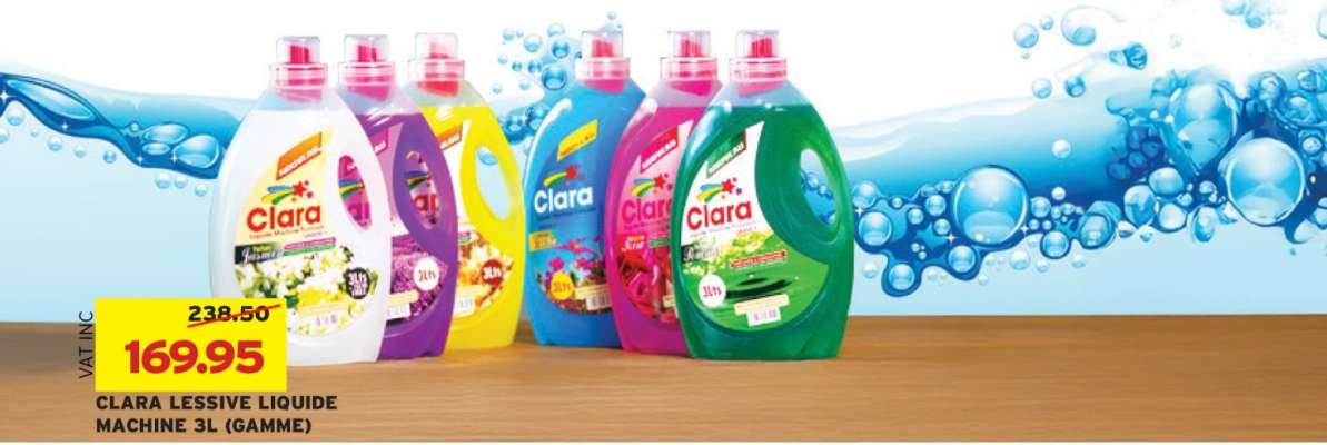 CLARA LESSIVE LIQUIDE MACHINE 3L (GAMME)