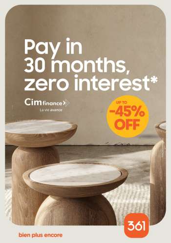 thumbnail - Catalogue 361 - Pay in 30 months, zero interest