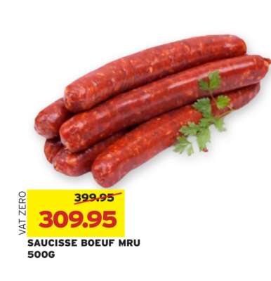 SAUCISSE BOEUF MRU
