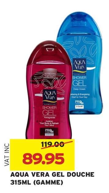 AQUA VERA GEL DOUCHE 315ML (GAMME)