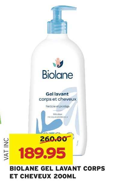 BIOLANE GEL LAVANT CORPS ET CHEVEUX 200ML
