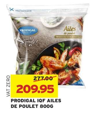 PRODIGAL IQF AILES DE POULET 800G