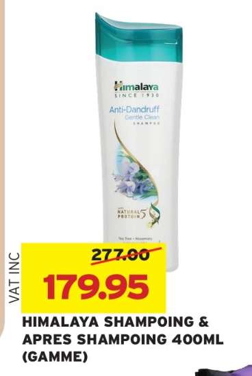 HIMALAYA SHAMPOING & APRES SHAMPOING 400ML (GAMME)