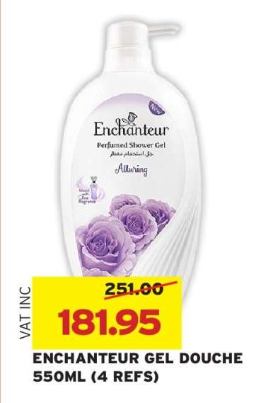 ENCHANTEUR GEL DOUCHE 550ML (4 REFS)
