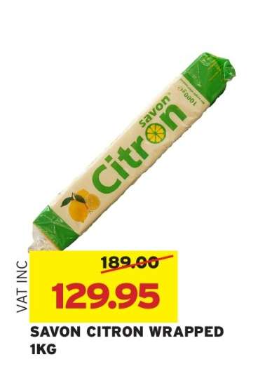 SAVON CITRON WRAPPED 1KG