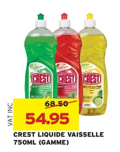 CREST LIQUIDE VAISSELLE 750ML (GAMME)