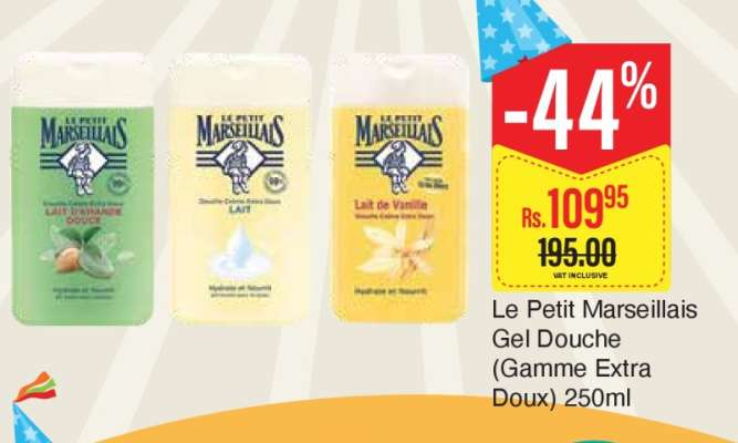 Le Petit Marseillais Gel Douche (Gamme Extra Doux) 250ml