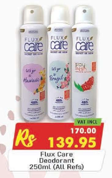 Flux Care Deodorant 250ml (All Refs)