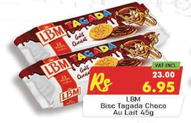 LBM Bisc Tagada Choco Au Lait 45g