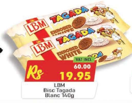 LBM Bisc Tagada Blanc 140g