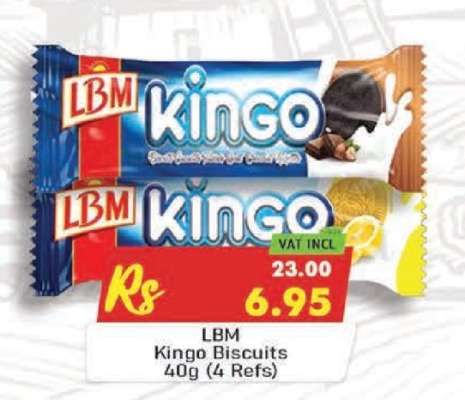 LBM Kingo Biscuits 40g (4 Refs)