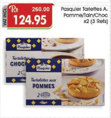 Pasquier Tartelettes A.Pomme/Tain/Choc x2 (3 Refs)