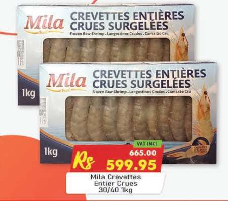 Mila Crevettes Entier Crues