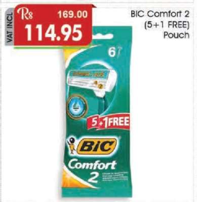Bic Comfort 2 (5+1 Free) Pouch