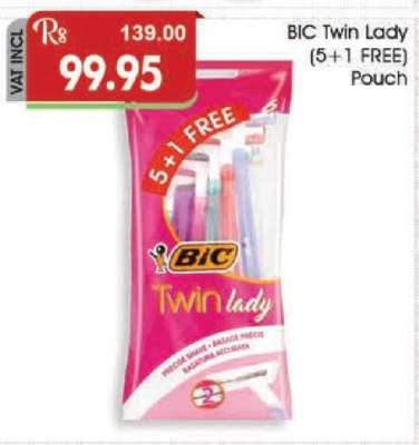 Bic Twin Lady (5+1 Free) Pouch