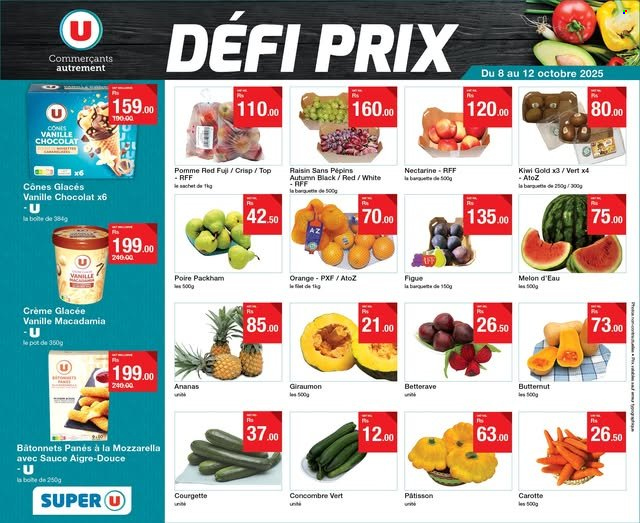 Catalogue Super U - 08/10/2025 - 12/10/2025. Page 1