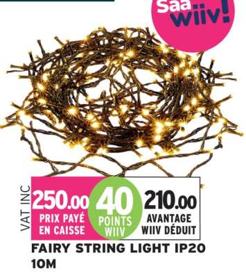 FAIRY STRING LIGHT IP20 10M