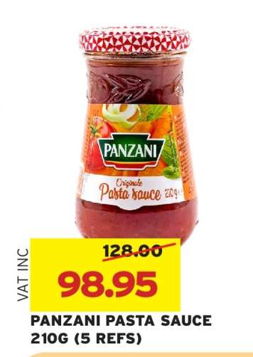 PANZANI PASTA SAUCE 210G (5 REFS)