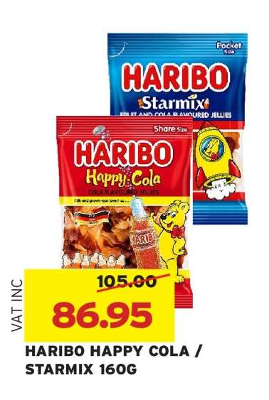 HARIBO HAPPY COLA / STARMIX 160G