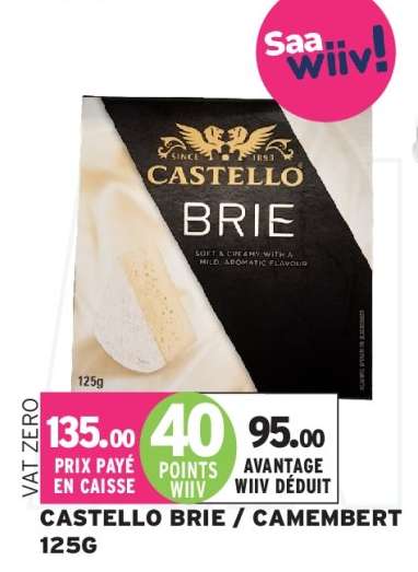 CASTELLO BRIE / CAMEMBERT 125G