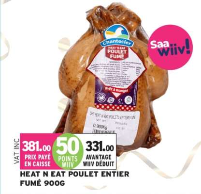 HEAT N EAT POULET ENTIER FUME 900G