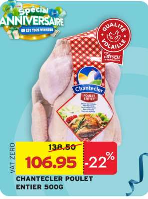 CHANTECER POULET ENTIER 500G