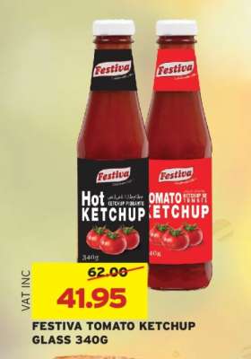 FESTIVA TOMATO KETCHUP GLASS 340G