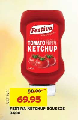 Festiva Ketchup Squeeze 340g