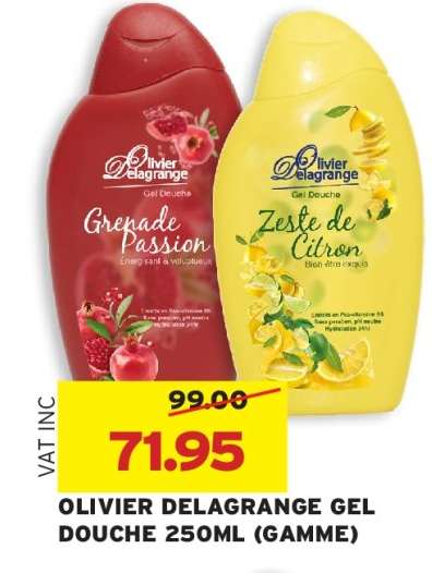 OLIVIER DELAGRANGE GEL DOUCHE 250ML (GAMME)