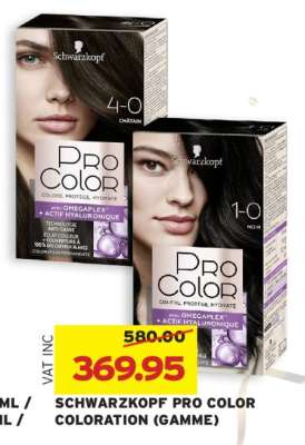 SCHWARZKOPF PRO COLOR COLORATION (GAMME)