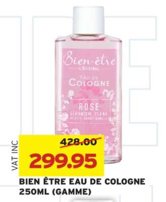 BIEN ÊTRE EAU DE COLOGNE